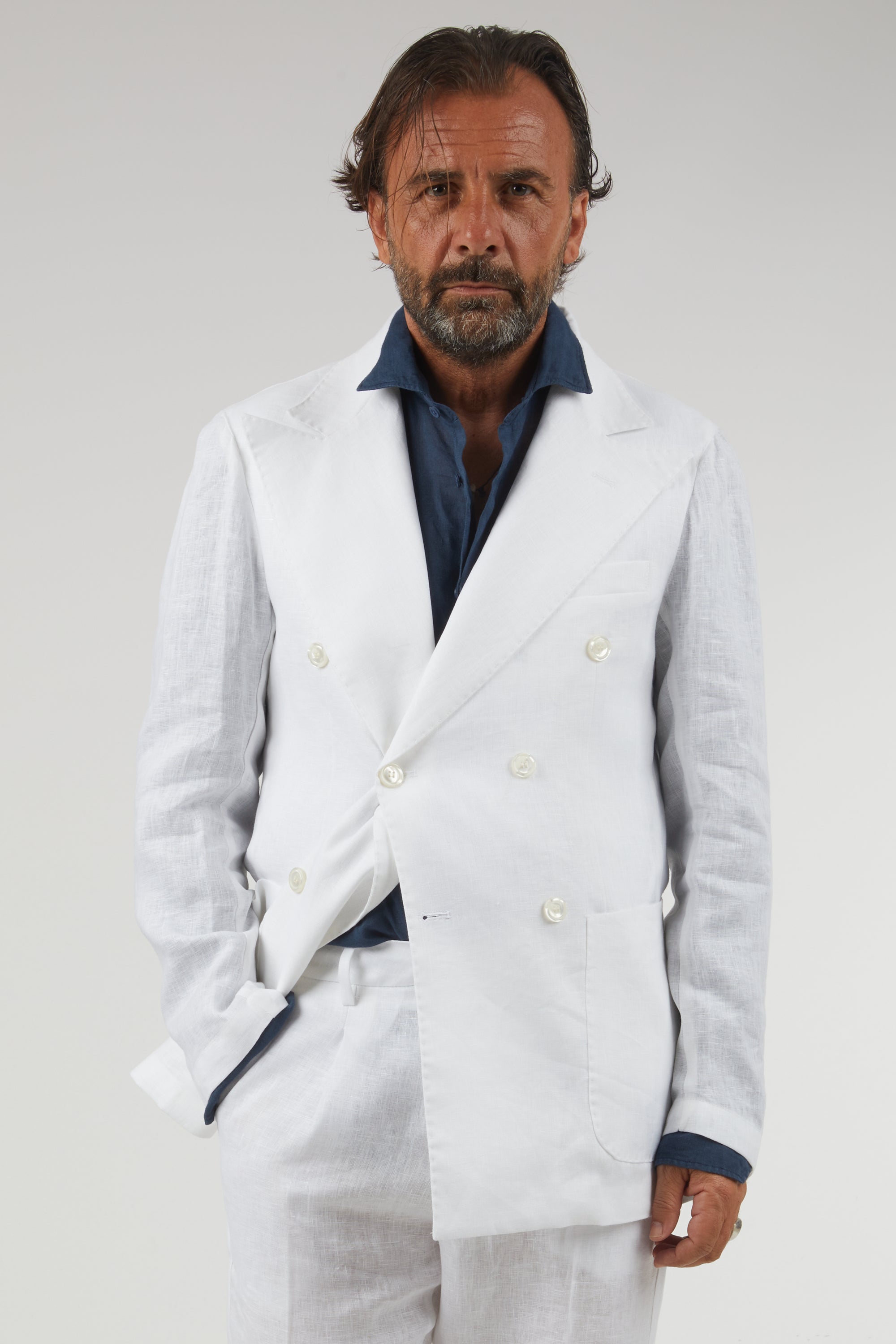 Giacca Agnelli Lino
