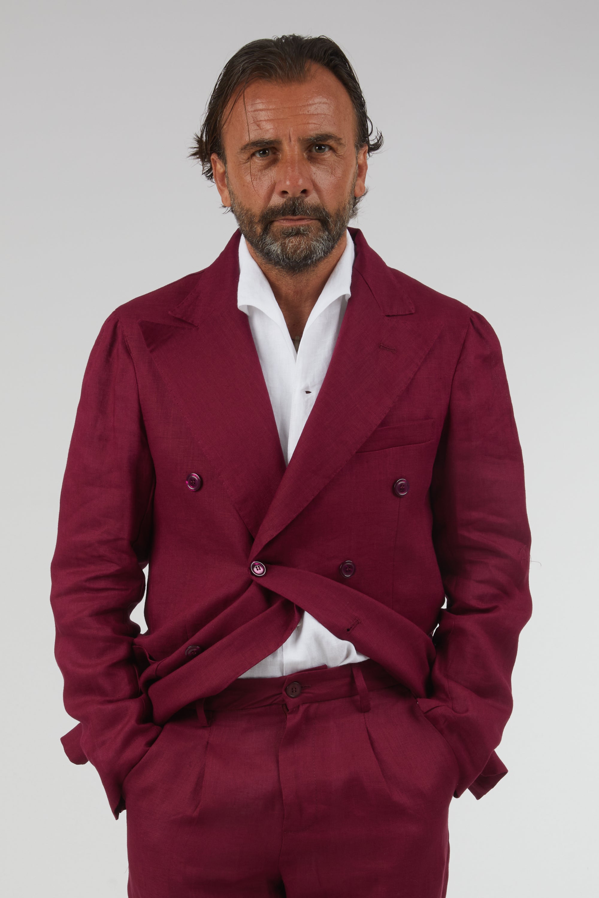 Giacca Agnelli Lino