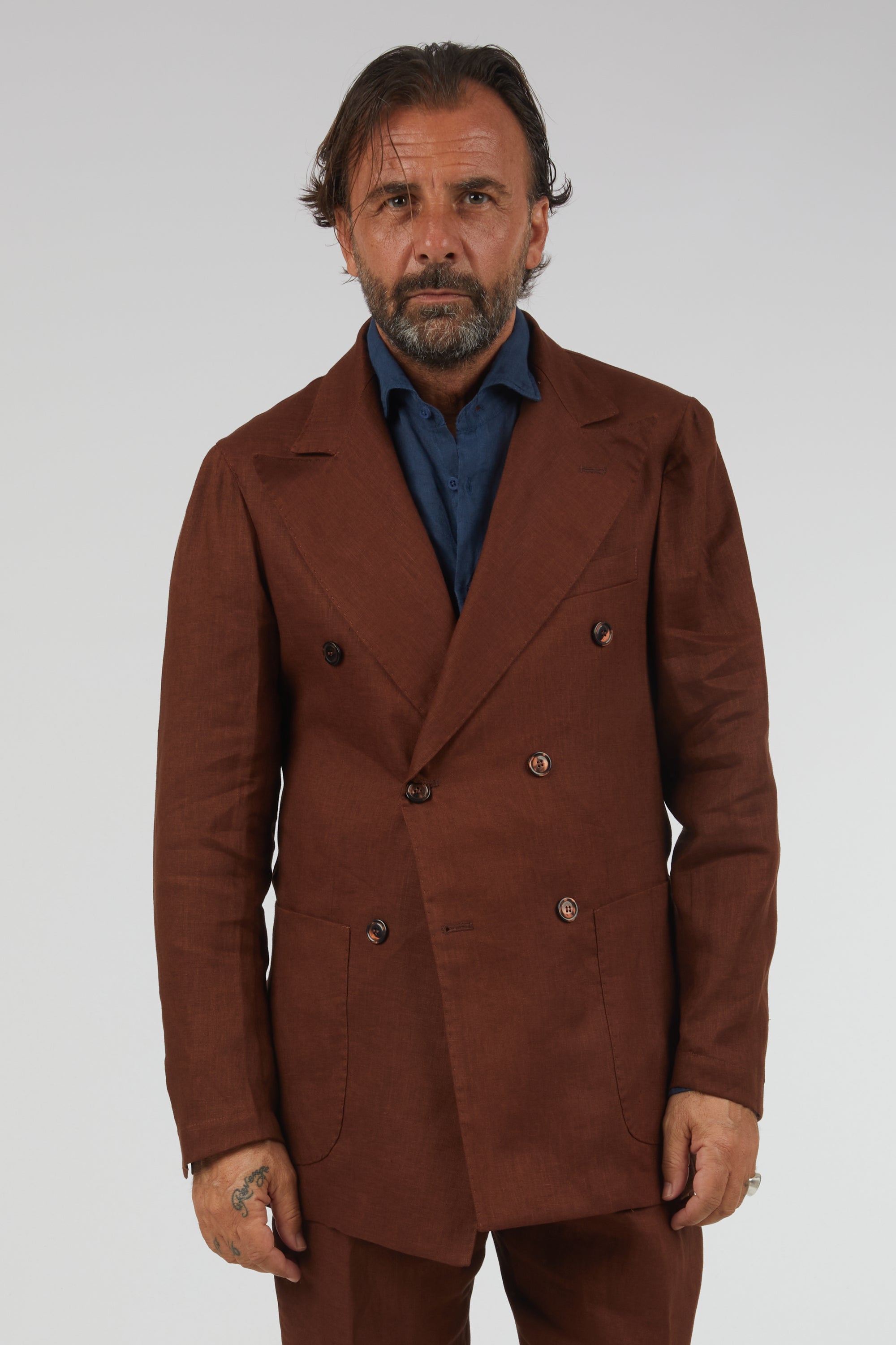 Giacca Agnelli Lino