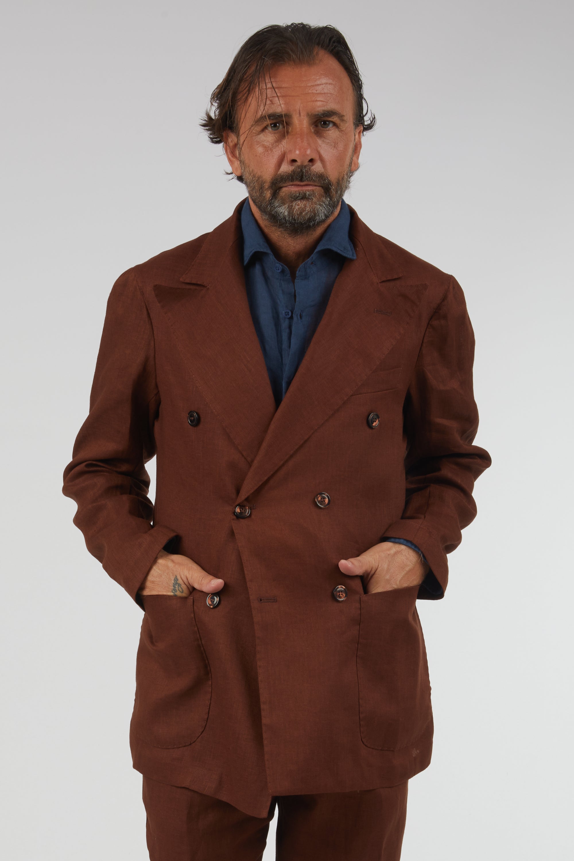 Giacca Agnelli Lino