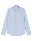 Camicia Texana Lino Tinta Unita