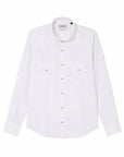Camicia Texana Lino Tinta Unita