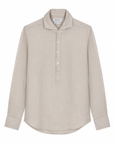 Polo Camicia Lino Tinta Unita