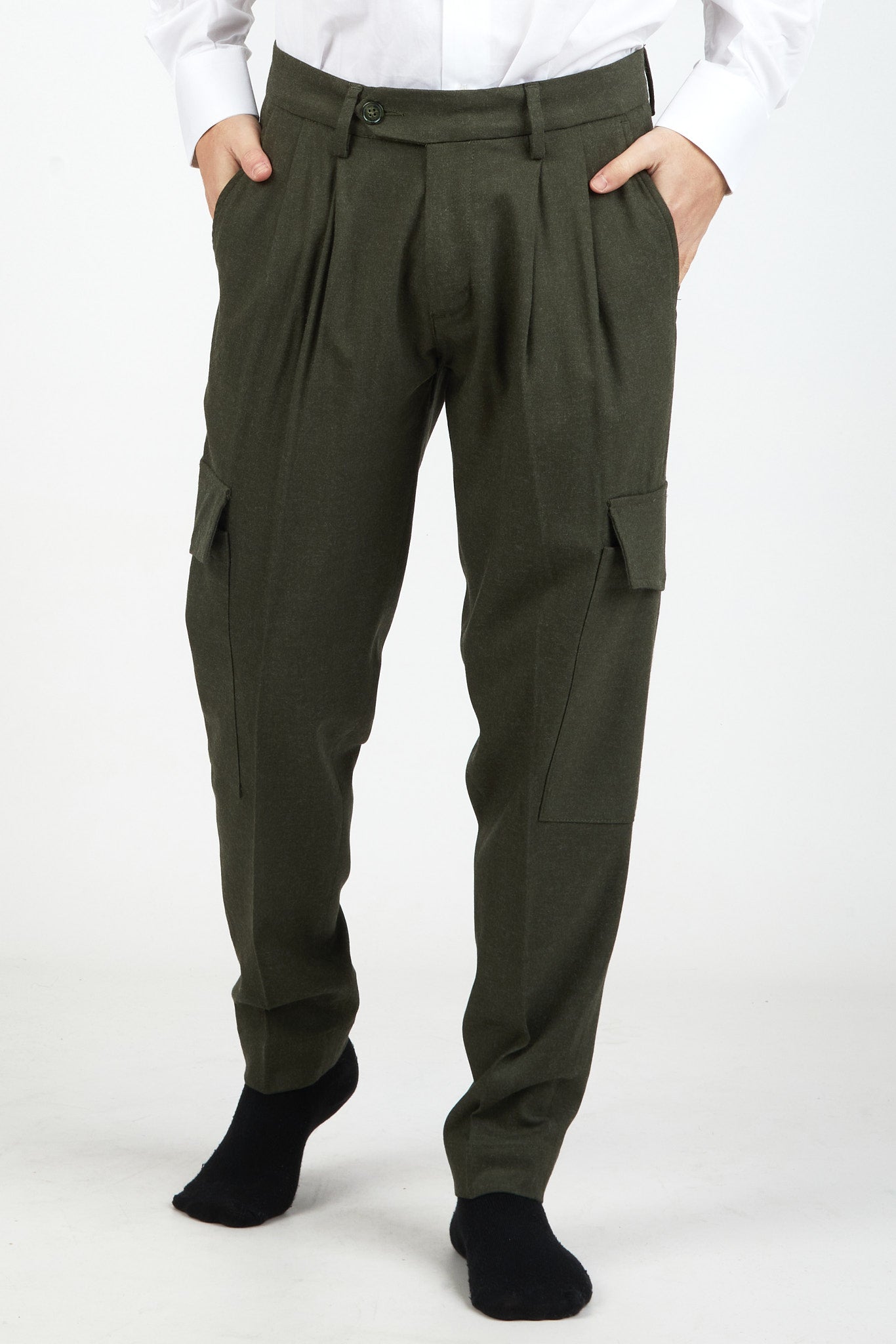 Pantalone Cargo Flanella