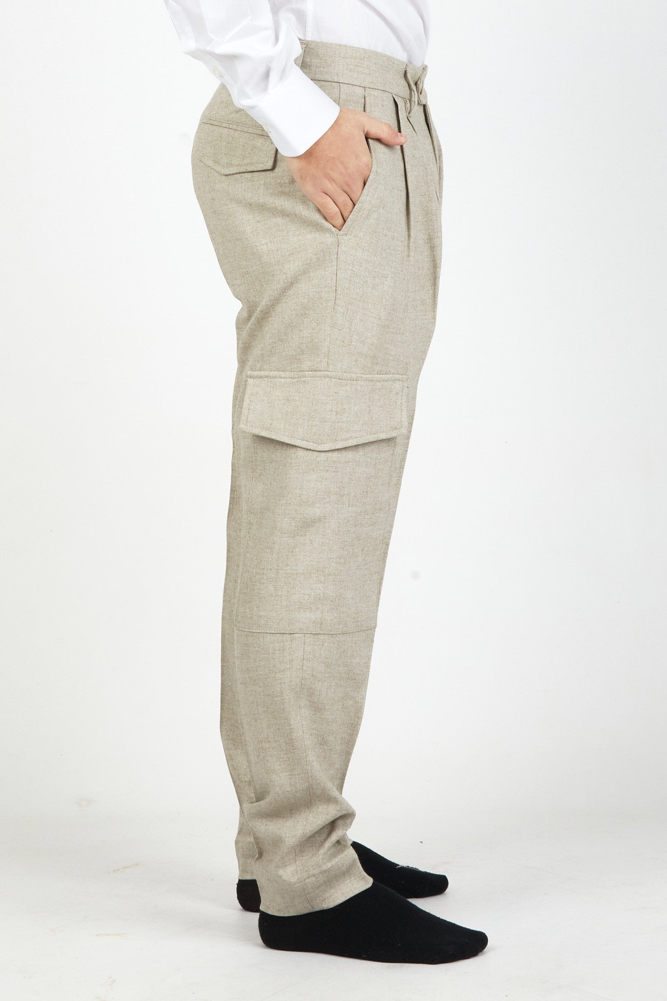 Pantalone Cargo Flanella