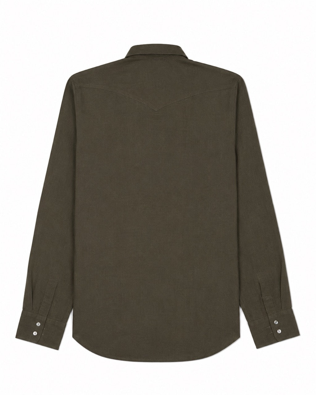 Camicia Texana Lino Tinta Unita