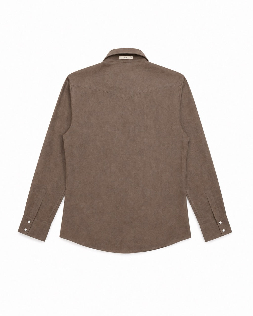 Camicia Texana Lino Tinta Unita