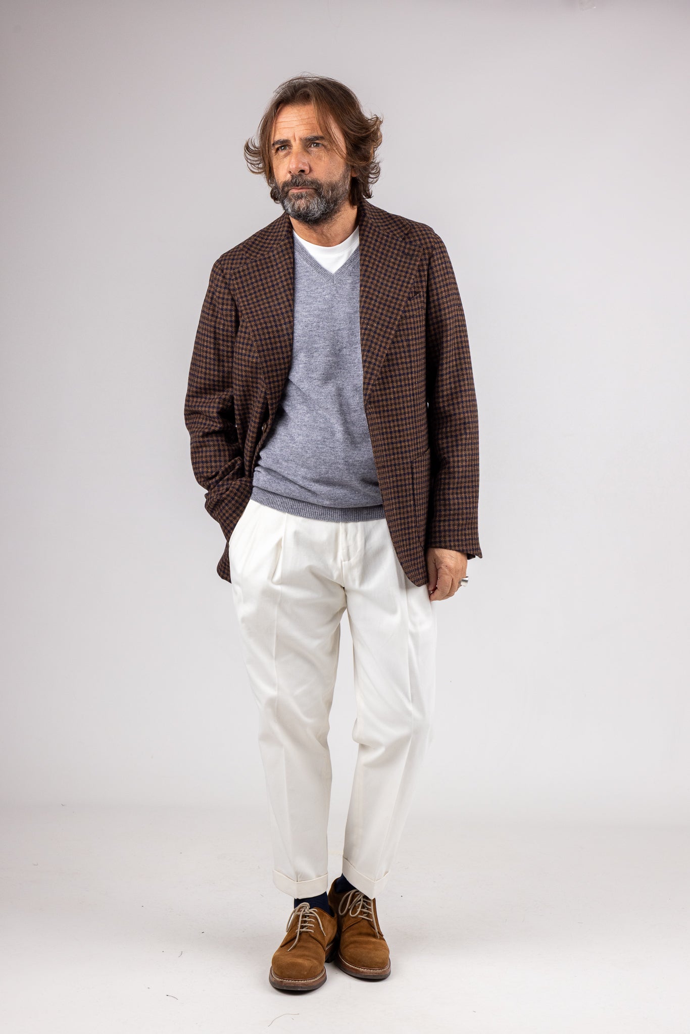 Giacca Napoli Saturno Pied de Poule