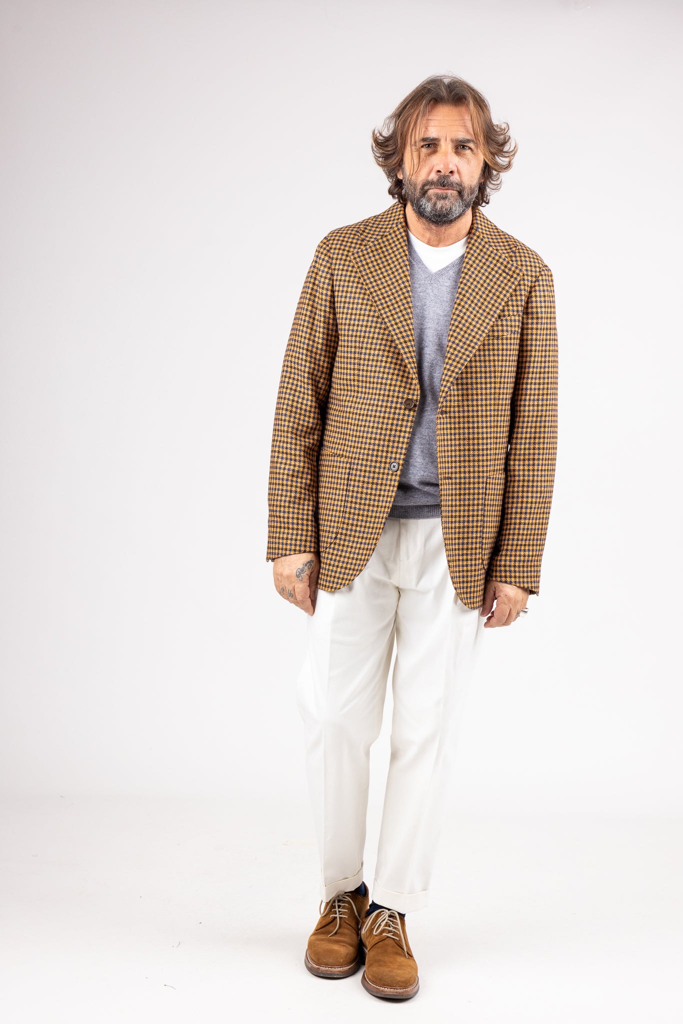 Giacca Napoli Saturno Pied de Poule