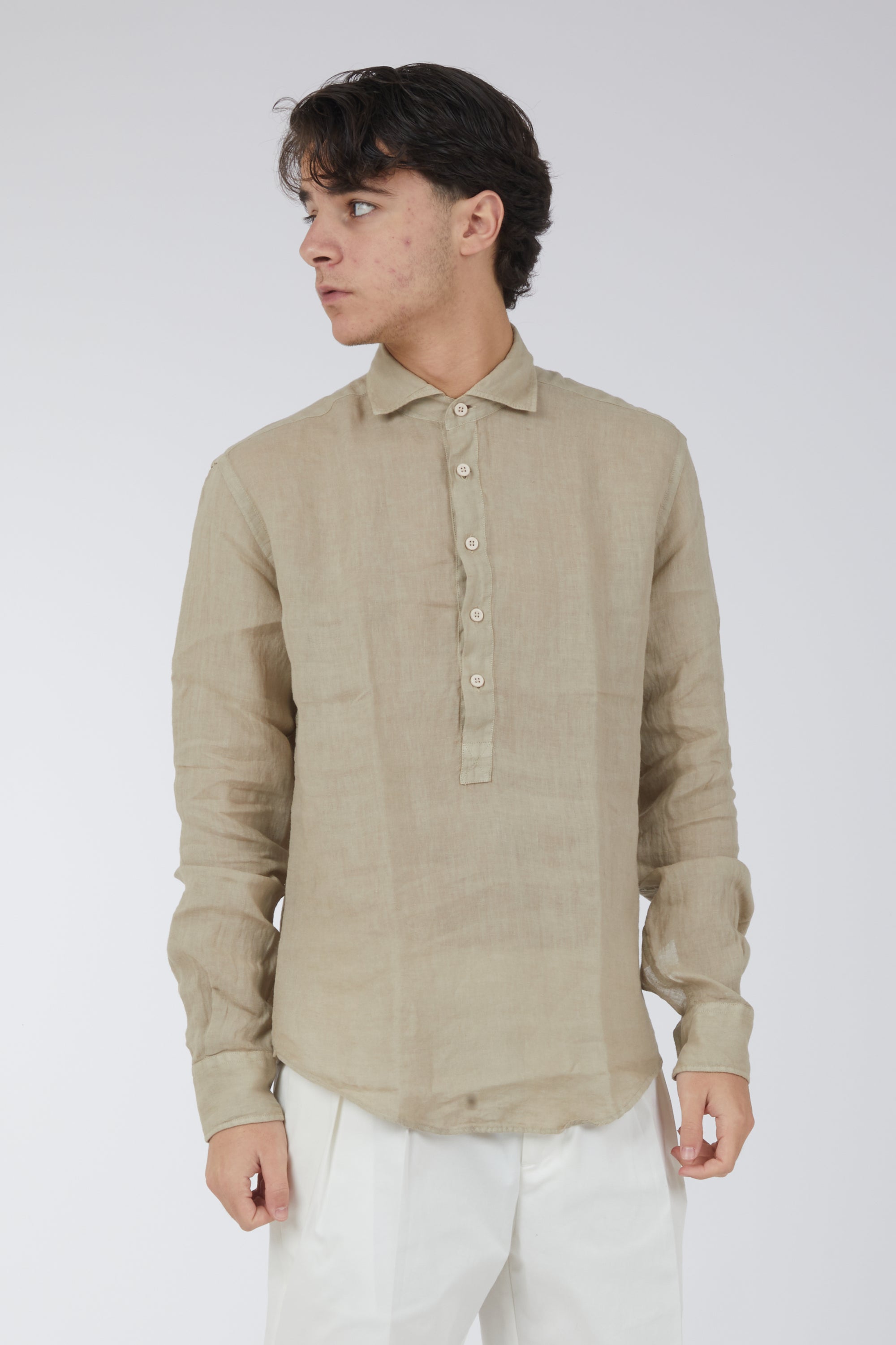 Polo Camicia Lino